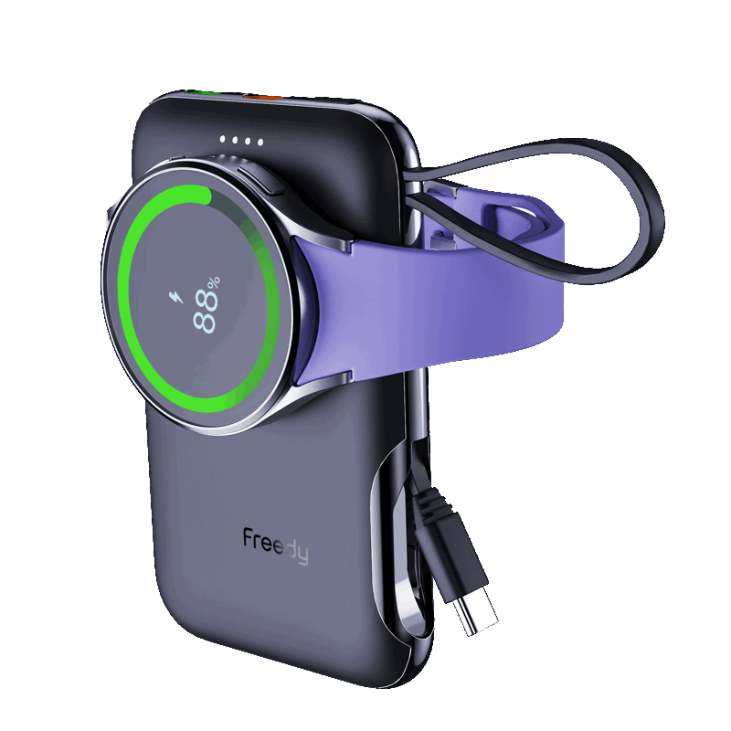 프리디 휴대폰 보조배터리 5000mAh C타입 갤럭시워치 충전 가능